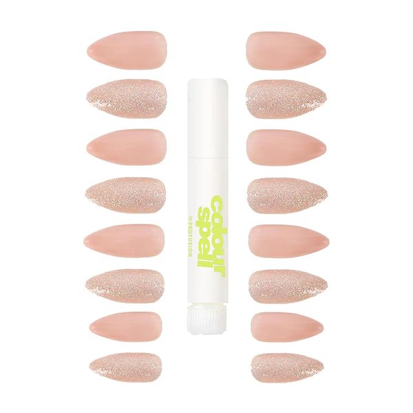 Colour Spell by Profusion Pressed for Time Reusable Press-On Nails, 24 Nails with Glue, Hologram — Dollar General penny item