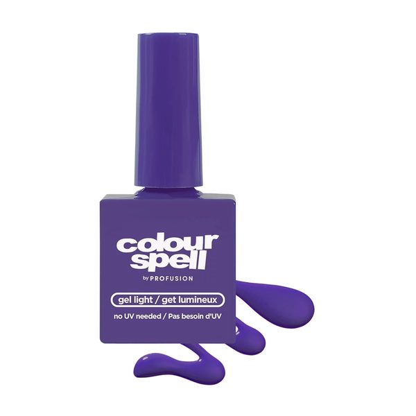 Colour Spell by Profusion Gel Light Nail Polish, No UV Needed, Violet — Dollar General penny item