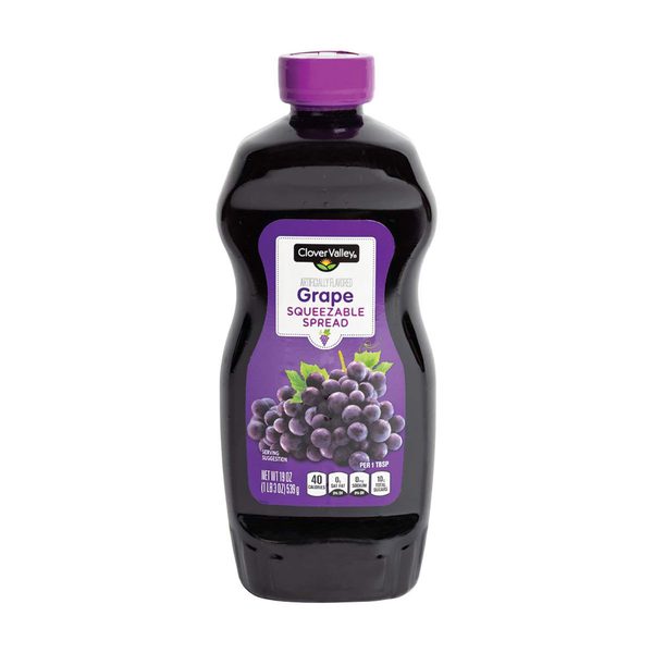 Clover Valley Squeeze Spread Grape Jelly, 19 oz — 70% off during the remodel at Dollar General #631