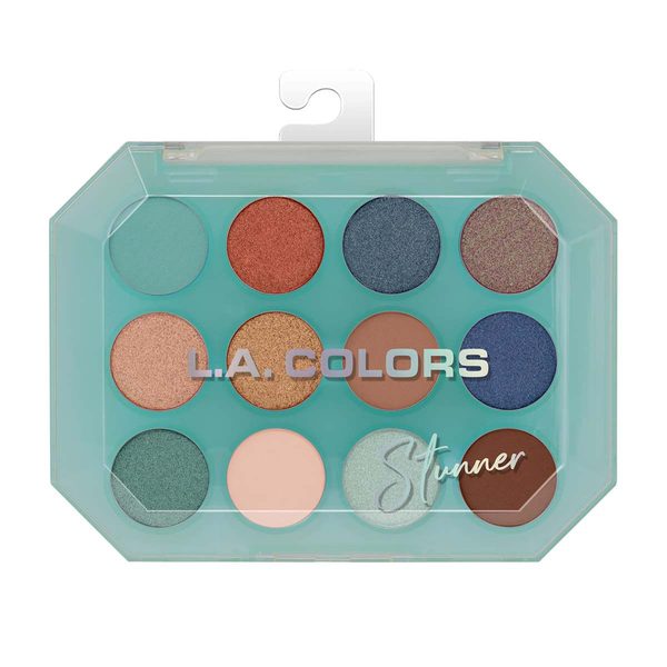 L.A. Colors 12 Color Eyeshadow Palette, Stunner — Dollar General penny item