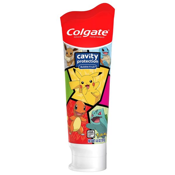 Colgate Pokemon Kids Cavity Protection Toothpaste with Fluoride, Mild Bubble Fruit, 4.6 oz Tube — Dollar General penny item