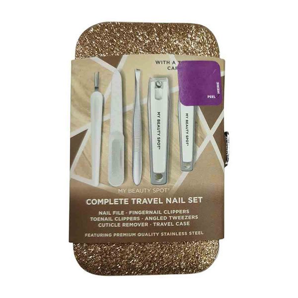 My Beauty Spot Complete Travel Nail Kit - Gold — Dollar General penny item