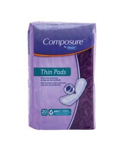 Composure Bladder Control Incontinence Pad, Moderate Absorbency, 20 Count — Dollar General penny item