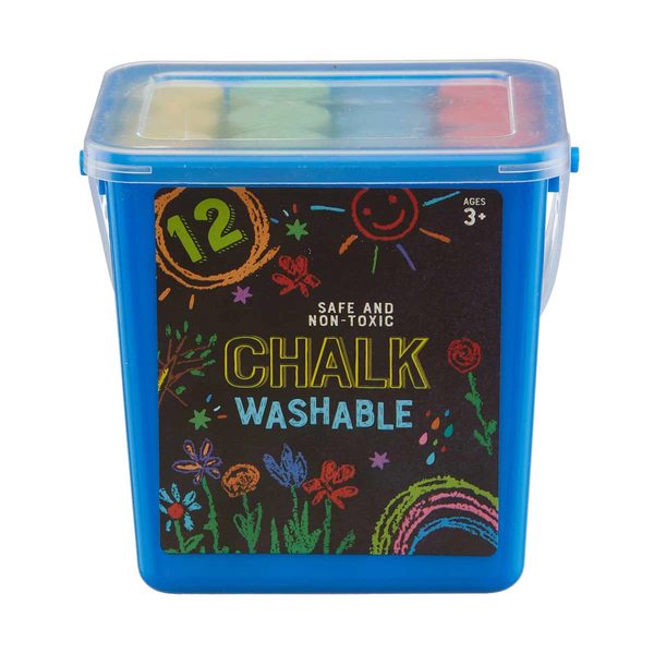Safe And Non-Toxic Washable Chalk Bucket, 12 Piece — pOpshelf (SKU 30238201)