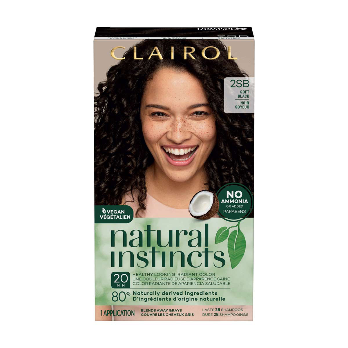 Clairol Natural Instincts Hair Color Kit, 2SB Soft Black — pOpshelf penny item