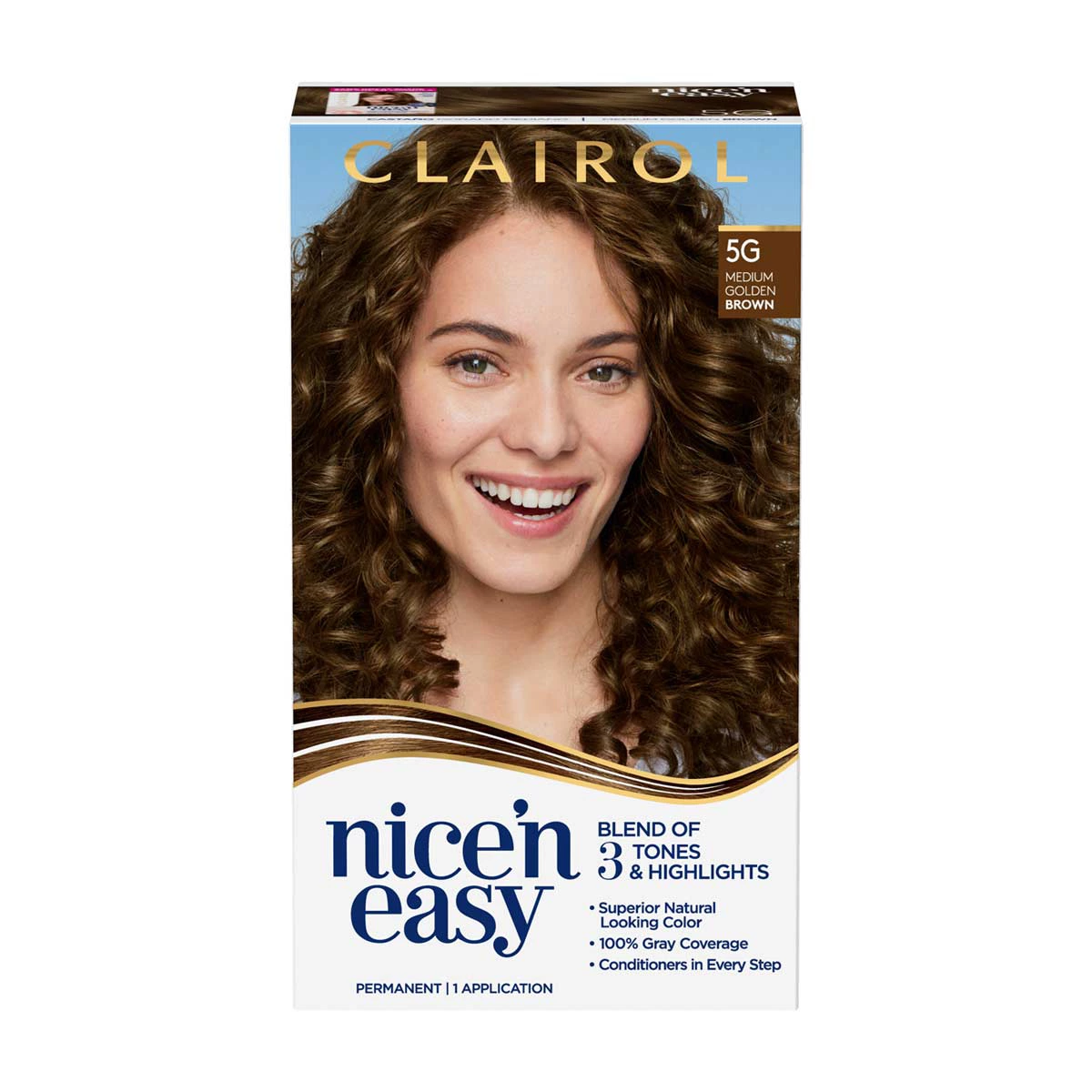 Clairol Nice'n Easy Permanent Hair Color Kit, 5G Med Gold Brown — pOpshelf penny item