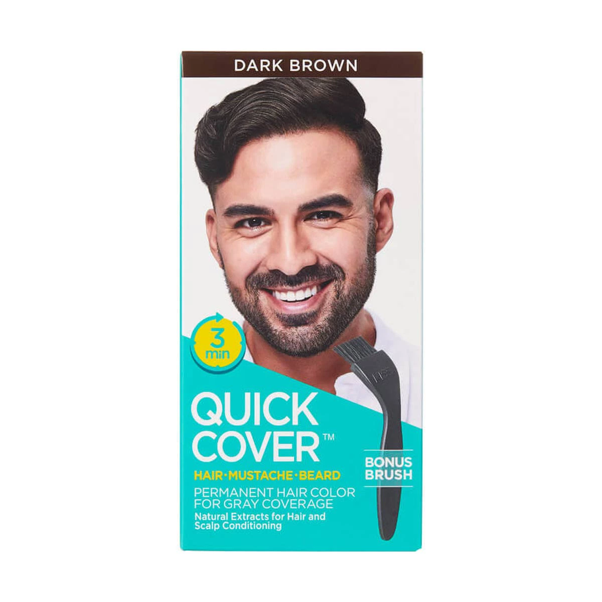 Kiss Quick Cover Permanent Hair Color for Men, Dark Brown — pOpshelf penny item