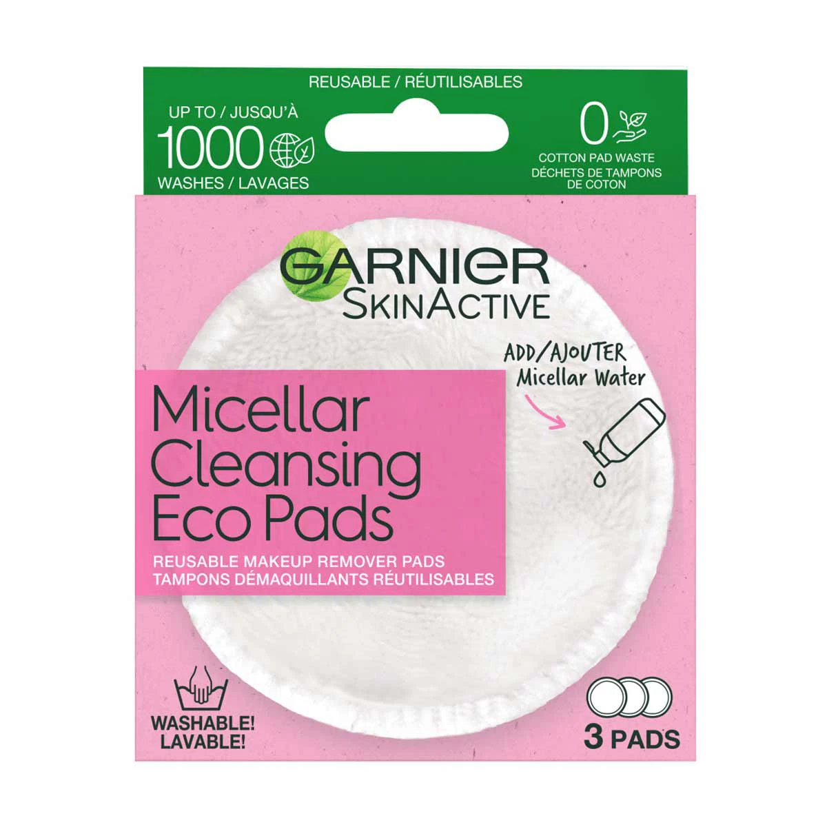 Garnier SkinActive Micellar Cleansing Eco Pads, 3 Count — pOpshelf penny item