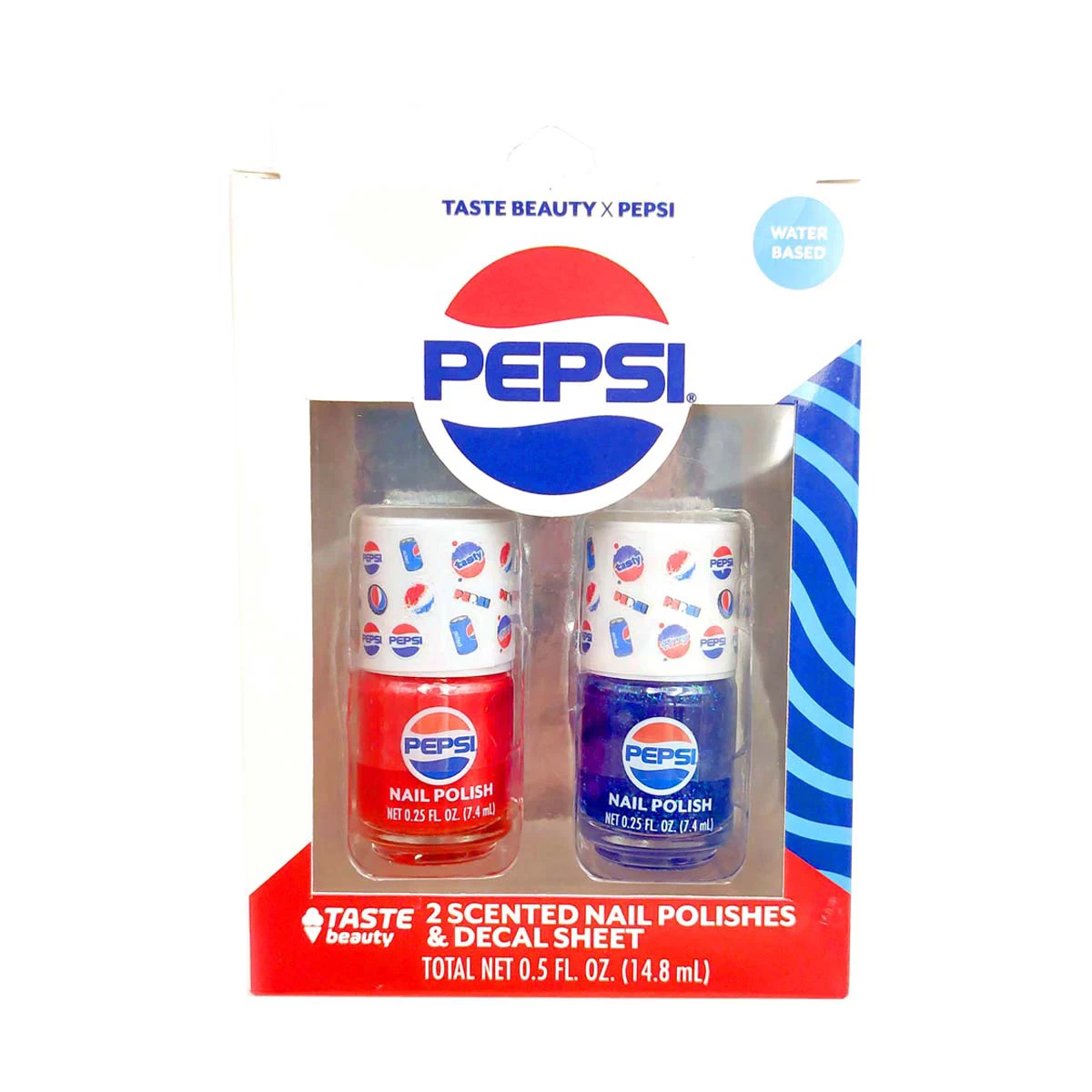 Taste Beauty Pepsi 2 Scented Nail Polish & Decal Sheet, 0.5 fl oz — pOpshelf penny item