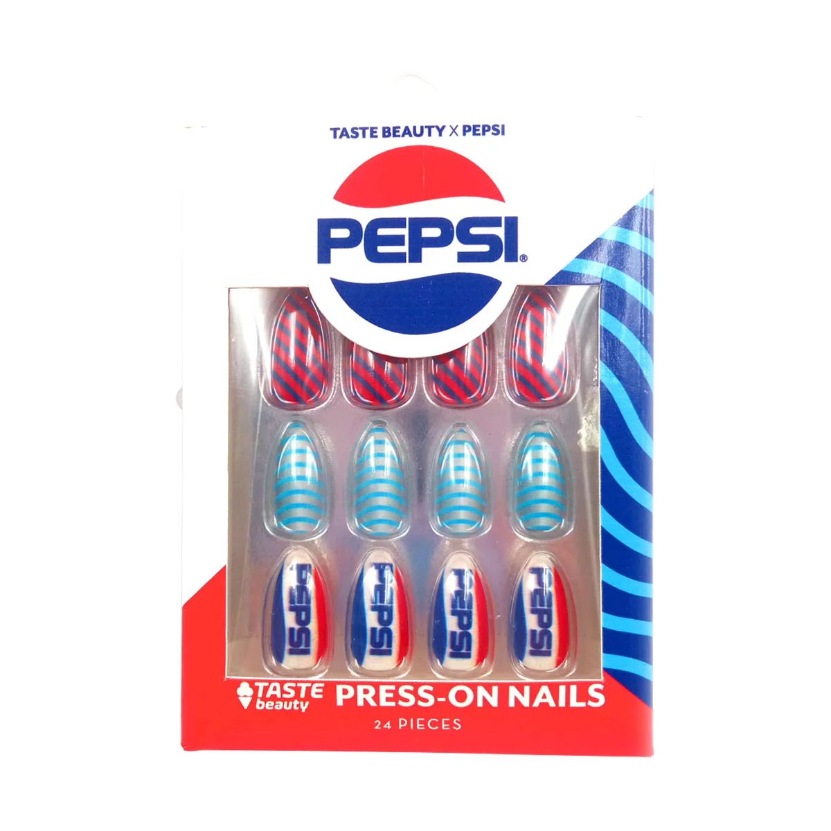 Taste Beauty Pepsi Press-On Nails, 24 Count — pOpshelf penny item
