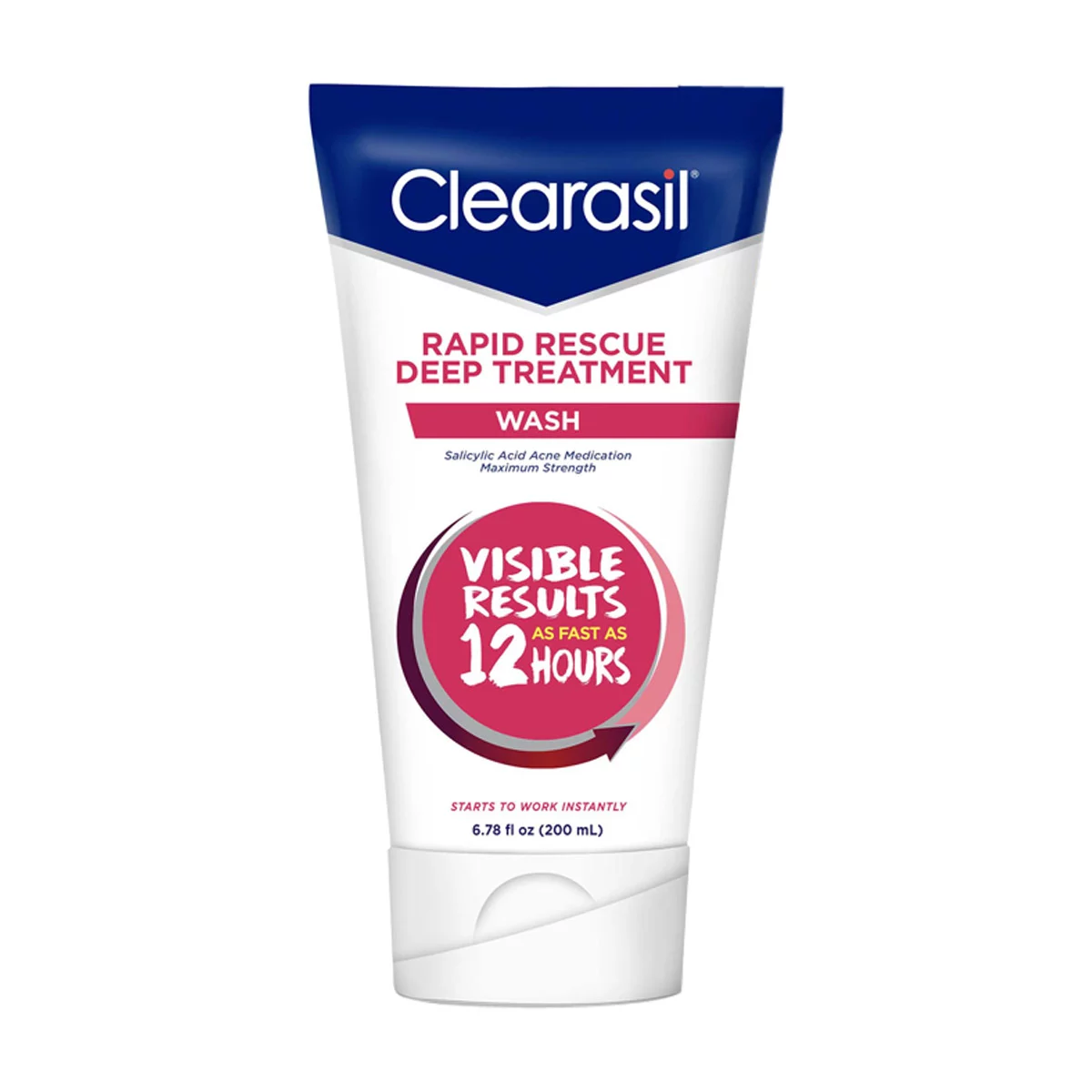 Clearasil Rapid Rescue Deep Treatment Acne Face Wash, Maximum Strenght with 2% Salicylic Acid Acne Medication, Acne Facial Cleanser, 6.78 fl oz — pOpshelf penny item