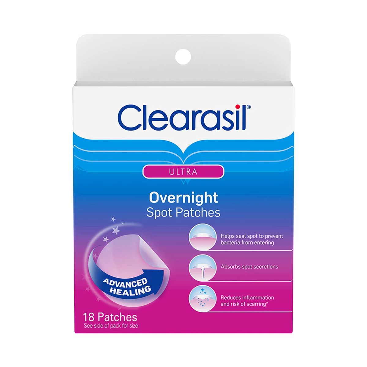 Clearasil Ultra Overnight Spot Patches, 18 Count — pOpshelf penny item