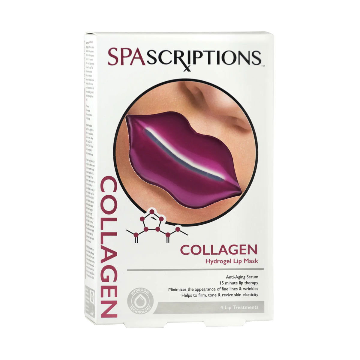 Spascriptions Collagen Hydrogel Lip Masks, 4 Pack — pOpshelf penny item