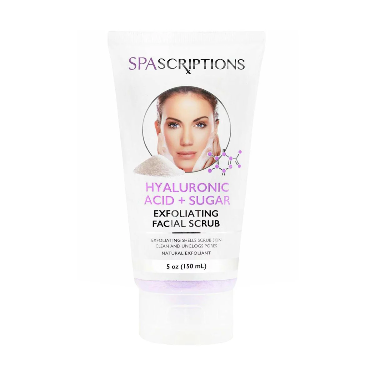 Spascriptions Hyaluronic Acid + Sugar Exfoliating Facial Scrub, 5 oz — pOpshelf penny item