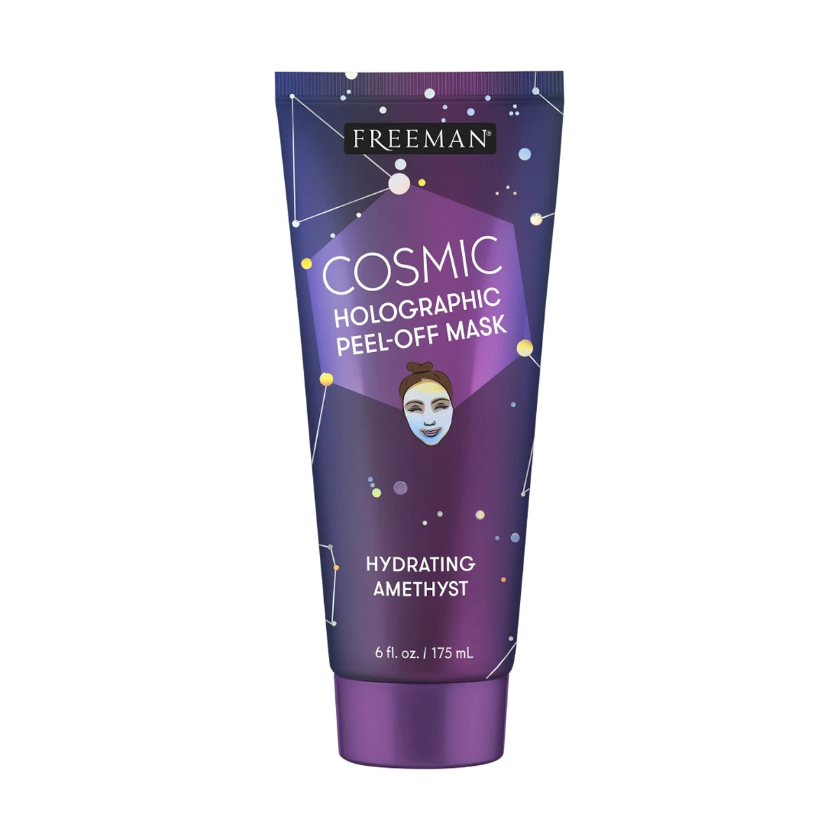 Freeman Cosmic Holographic Hydrating Amethyst Peel Off Facial Mask, 6 oz — pOpshelf penny item
