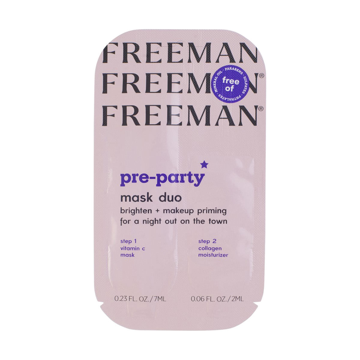 Freeman Pre-Party Priming Facial Mask Duo Sachet — pOpshelf penny item