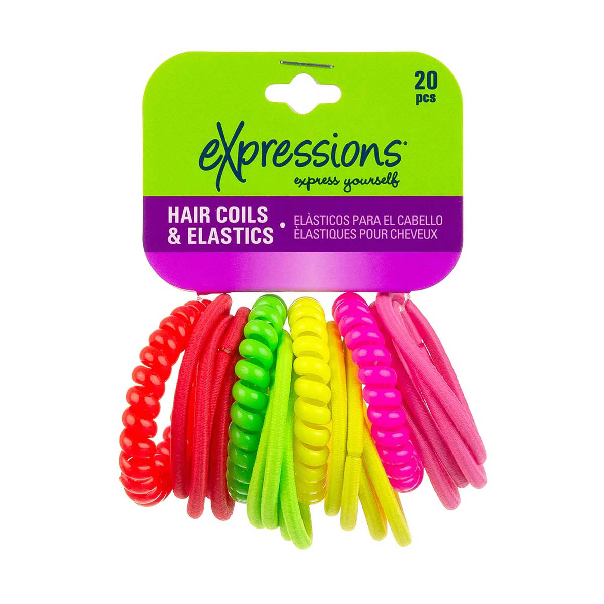 Expressions Hair Coils & Elastics, 20 Count — pOpshelf penny item