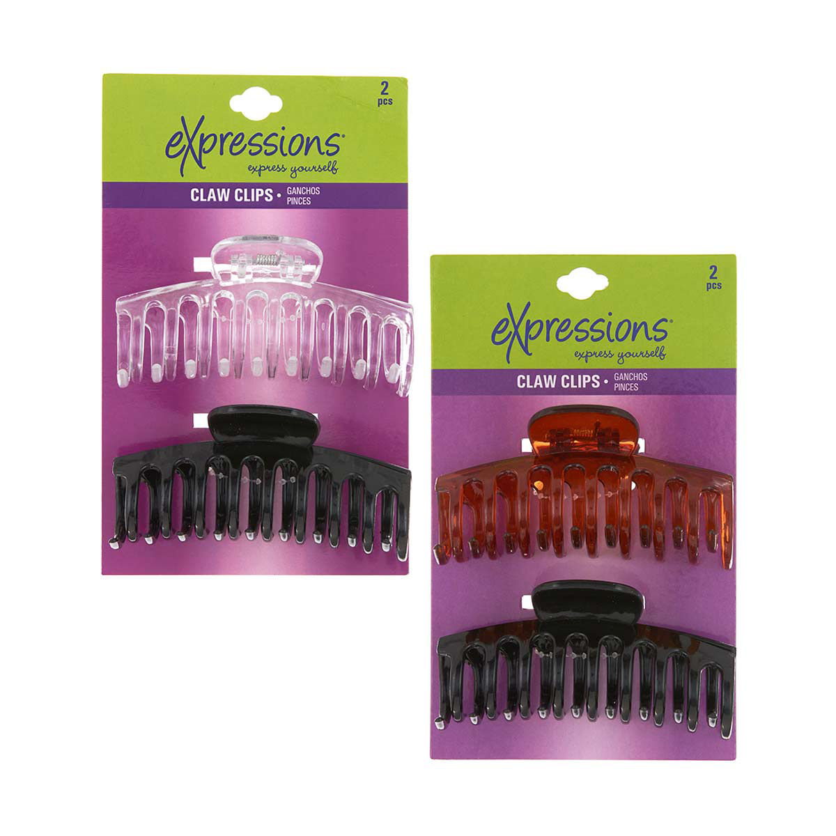 Expressions Barrel Shape Claw Clip, 2 Count - Assorted — pOpshelf penny item