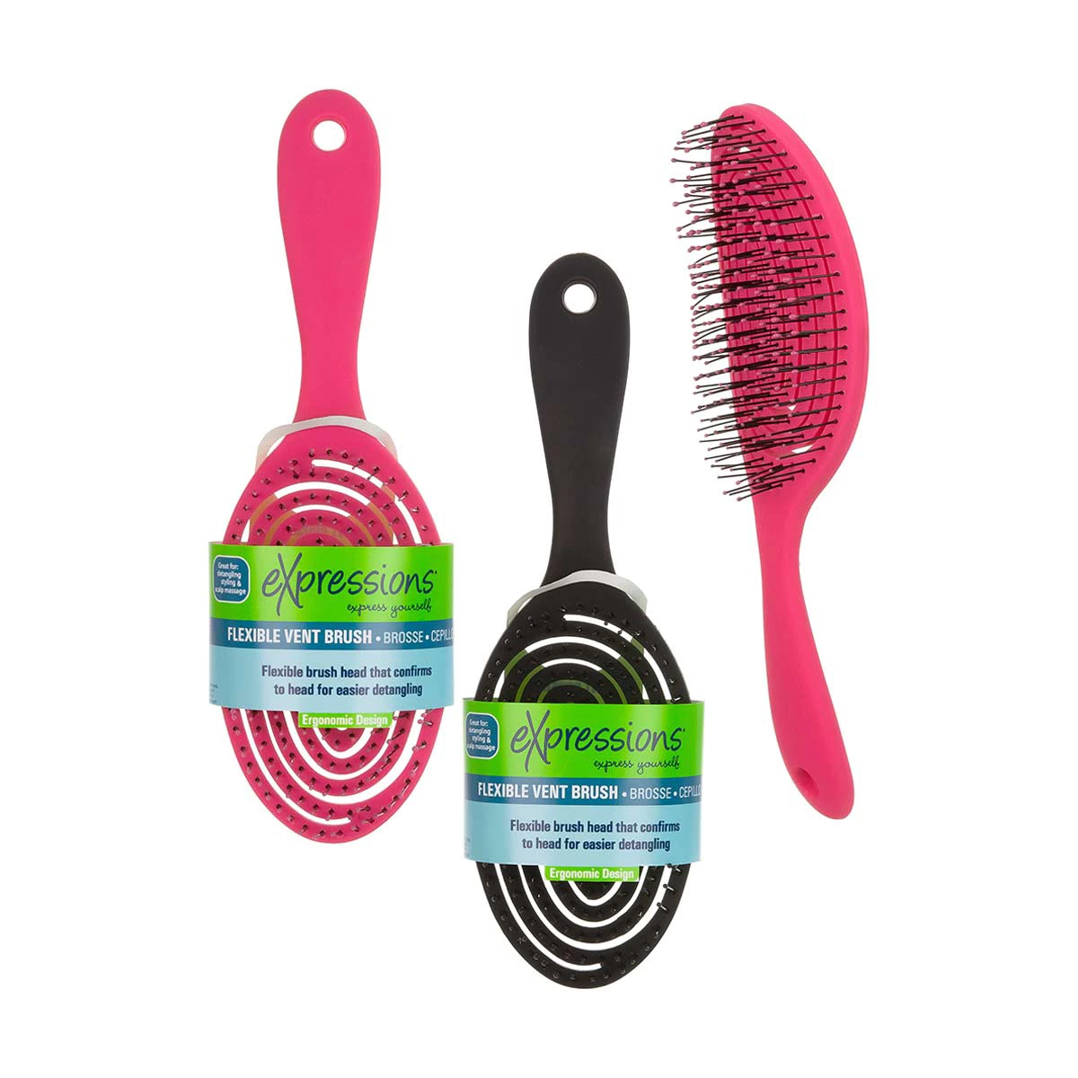 Expressions Flexible Vented Hair Brush - Assorted — pOpshelf penny item