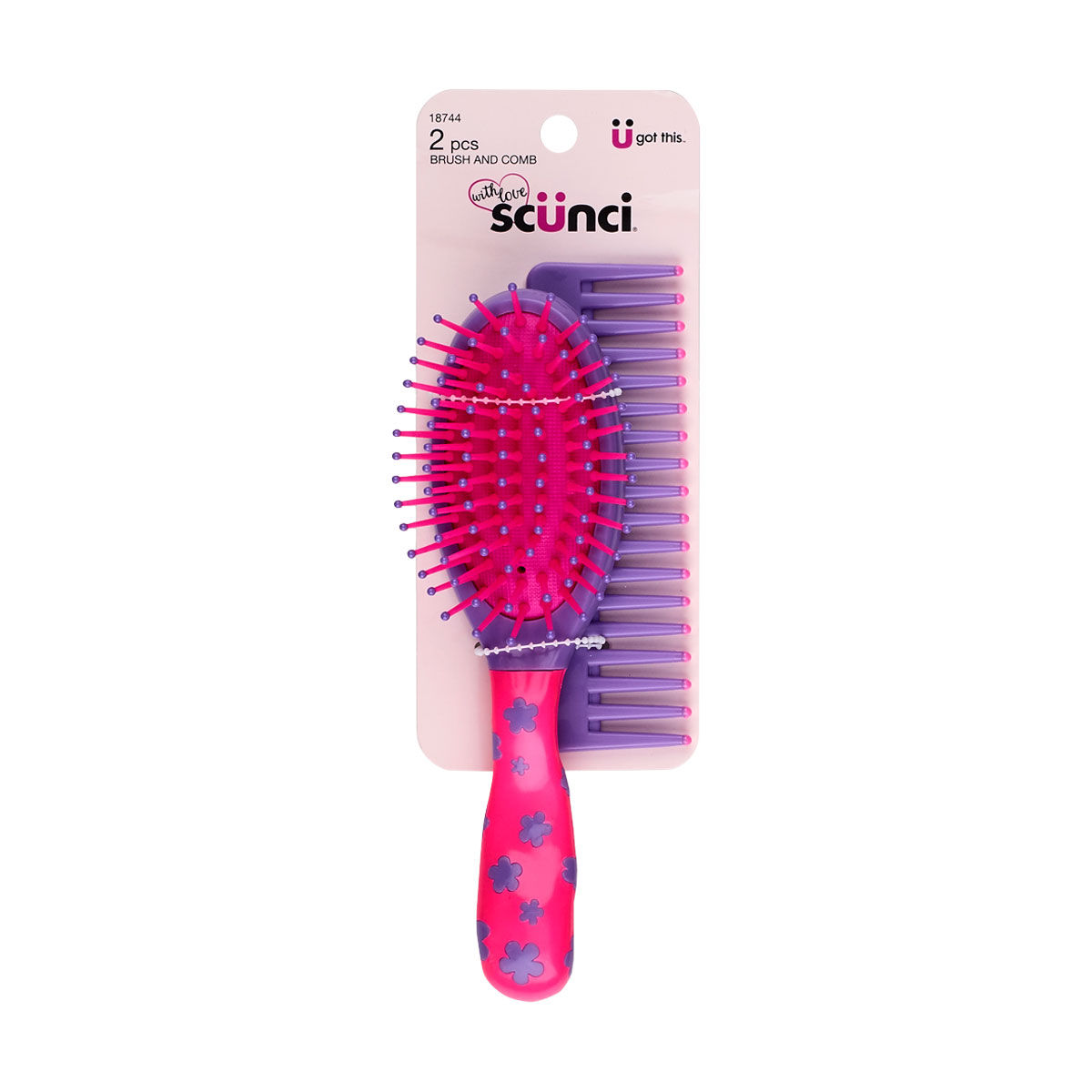 Scunci Kids Brush & Comb Set, 2 Count — pOpshelf penny item