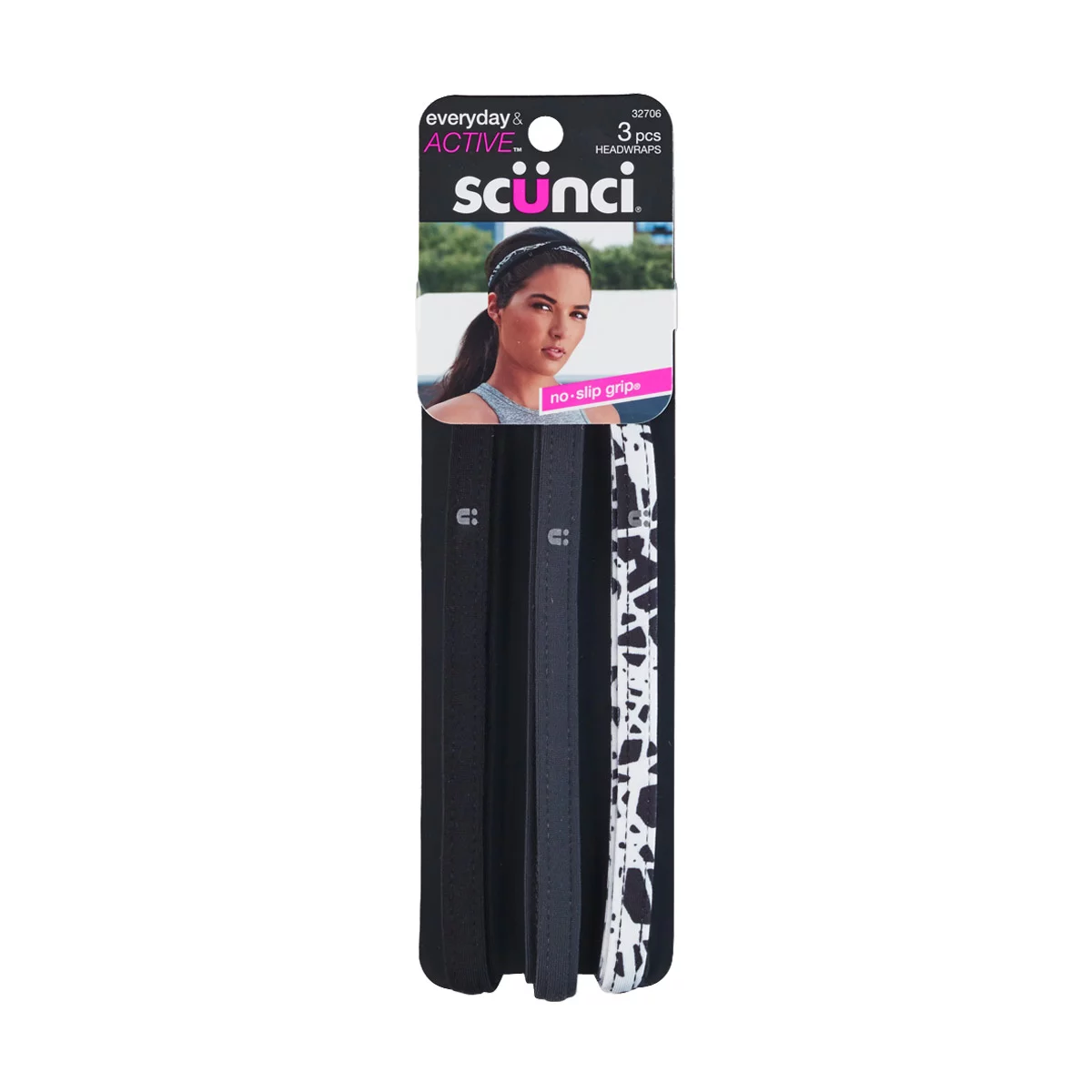 Scunci Everyday & Active No Slip Grip Headwraps, 3 Count — pOpshelf penny item