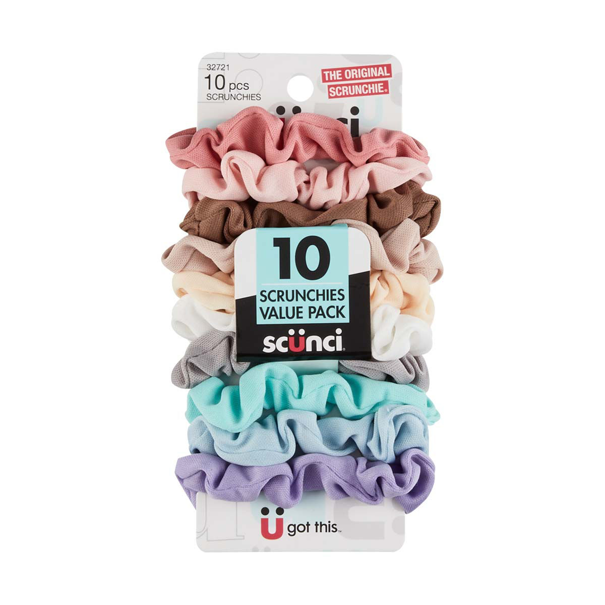 Scunci Pastels Scrunchies Value Pack, 10 Count — pOpshelf penny item