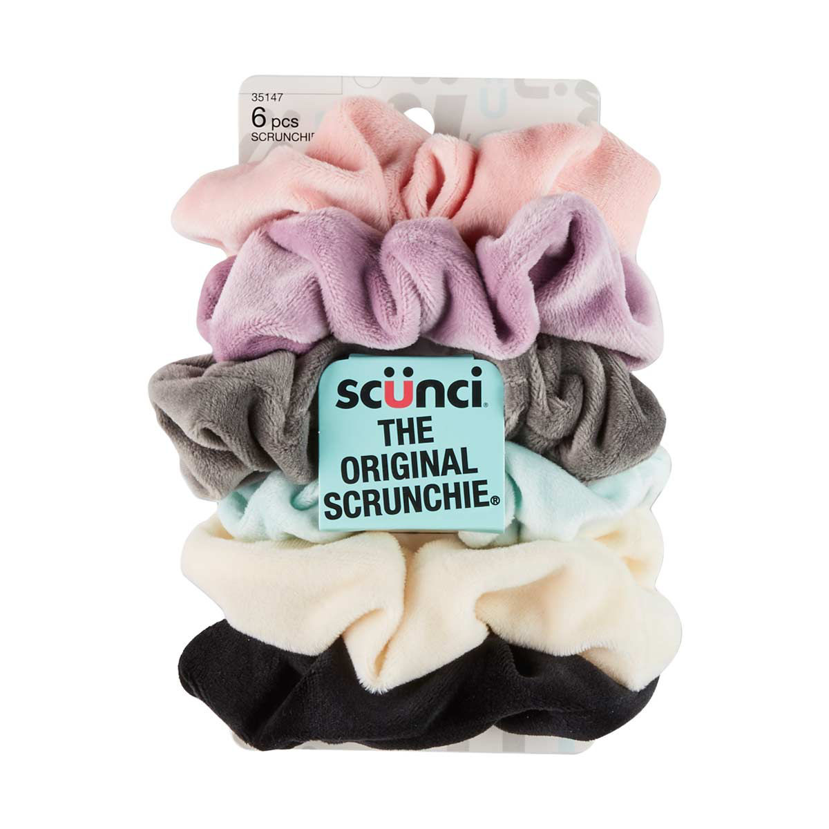 Scunci Plush Velour Scrunchies, 6 Count — pOpshelf penny item