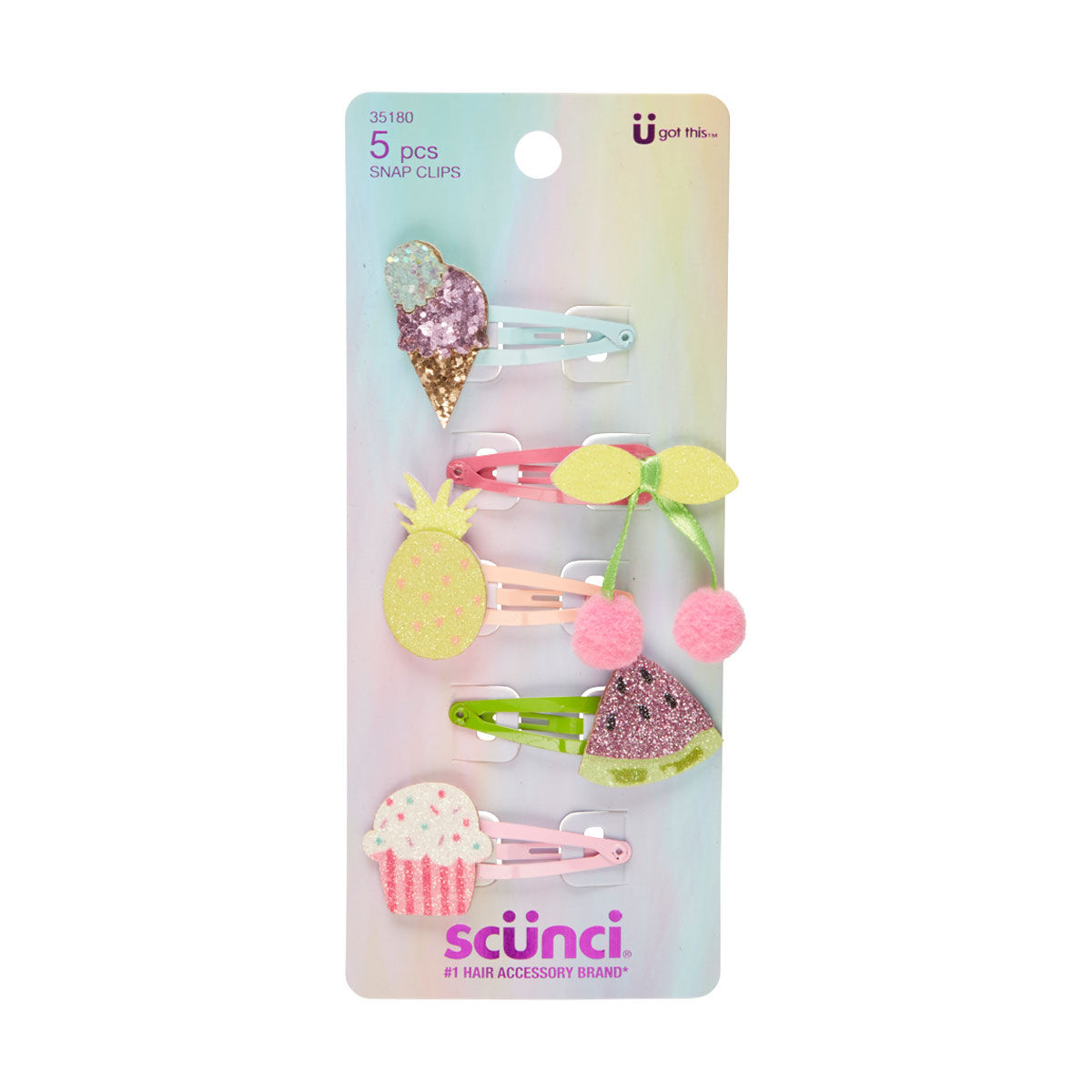 Scunci Novelty Kids Snap Clips, 5 Count — pOpshelf penny item
