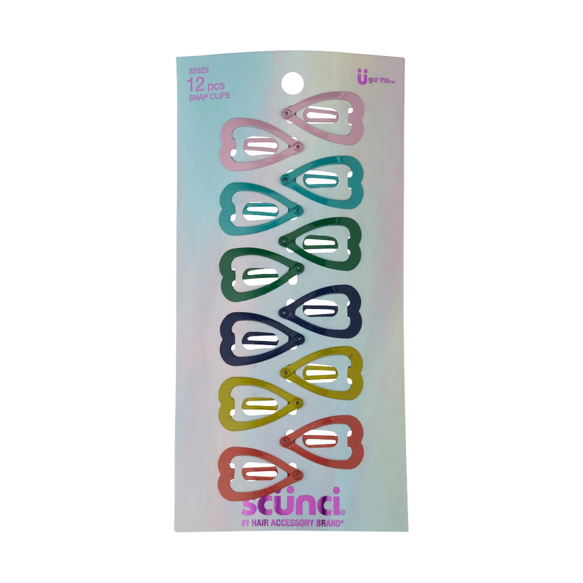 Scunci Heart Shaped Kids Snap Clips, 12 Count — pOpshelf penny item
