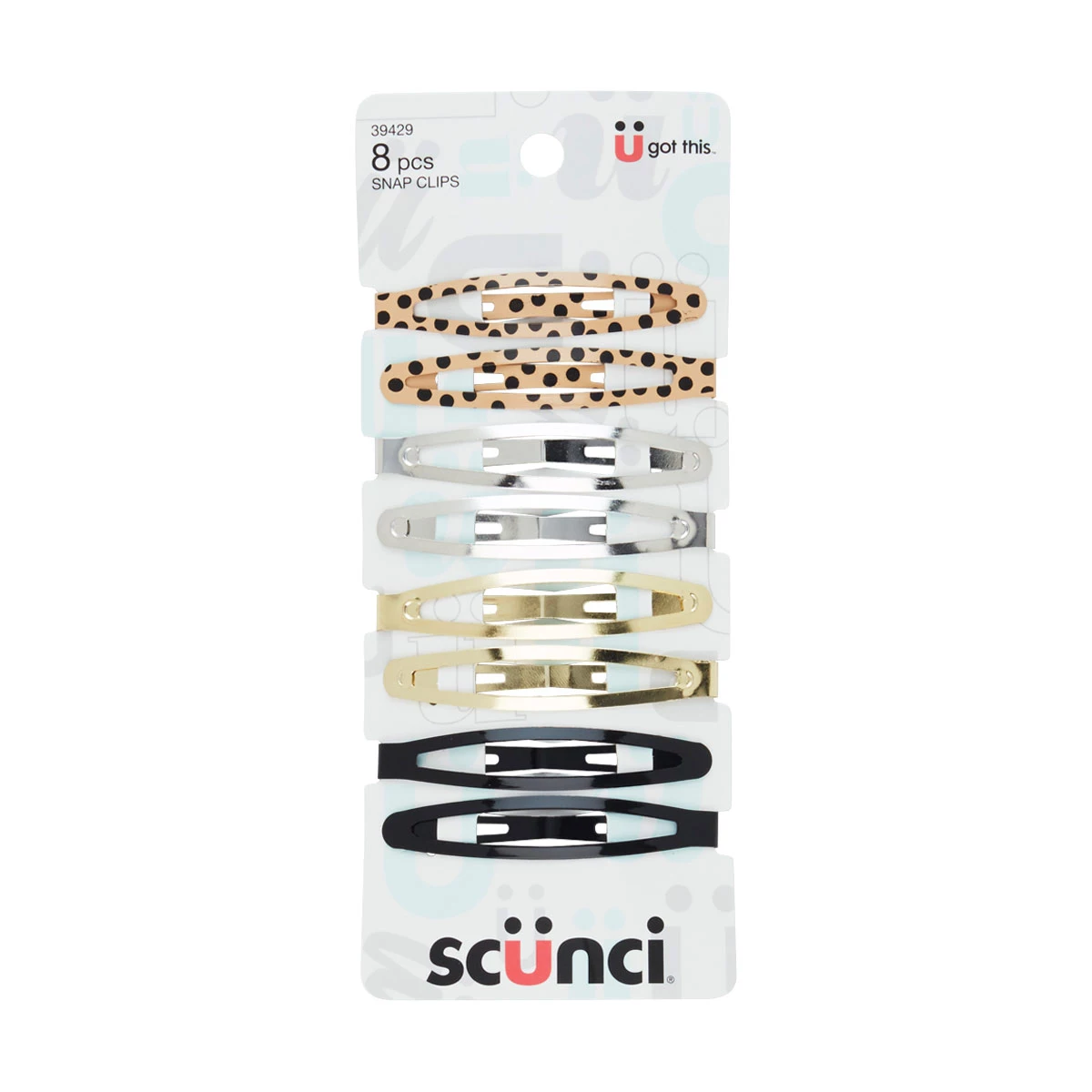 Scunci Metal Snap Clips, 8 Count — pOpshelf penny item