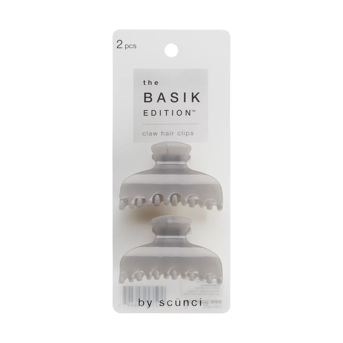 Scunci The Basik Edition Translucent Claw Hair Clips, 2 Count — pOpshelf penny item
