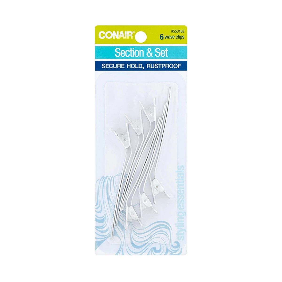 Conair Section & Set Wave Clips, 6 Pack — pOpshelf penny item