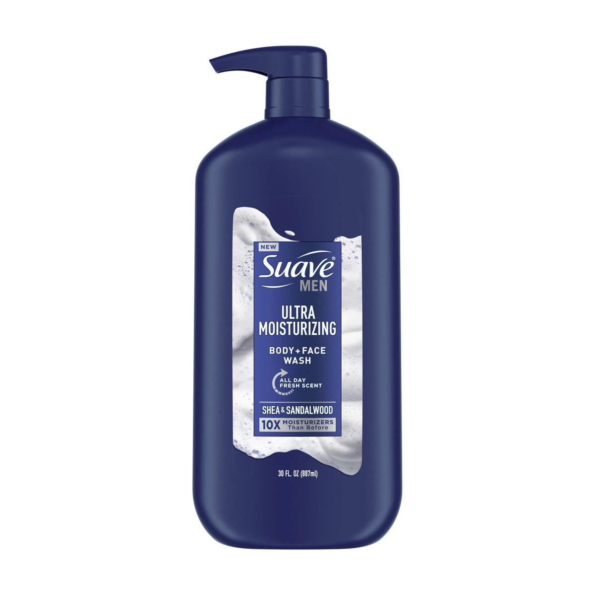 Suave Men Ultra Moisturizing Body & Face Wash, Shea & Sandalwood, 30 fl oz — pOpshelf penny item