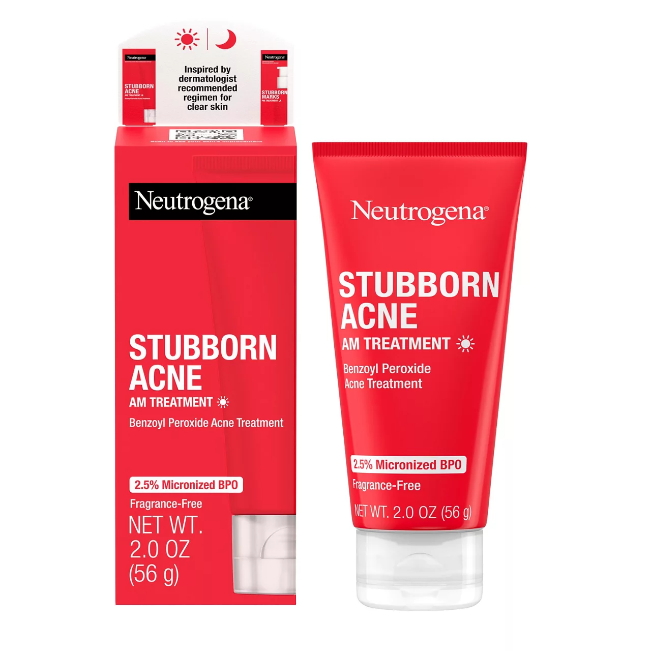 Neutrogena Stubborn Acne Am Treatment with Benzoyl Peroxide, 2.0 oz — pOpshelf penny item