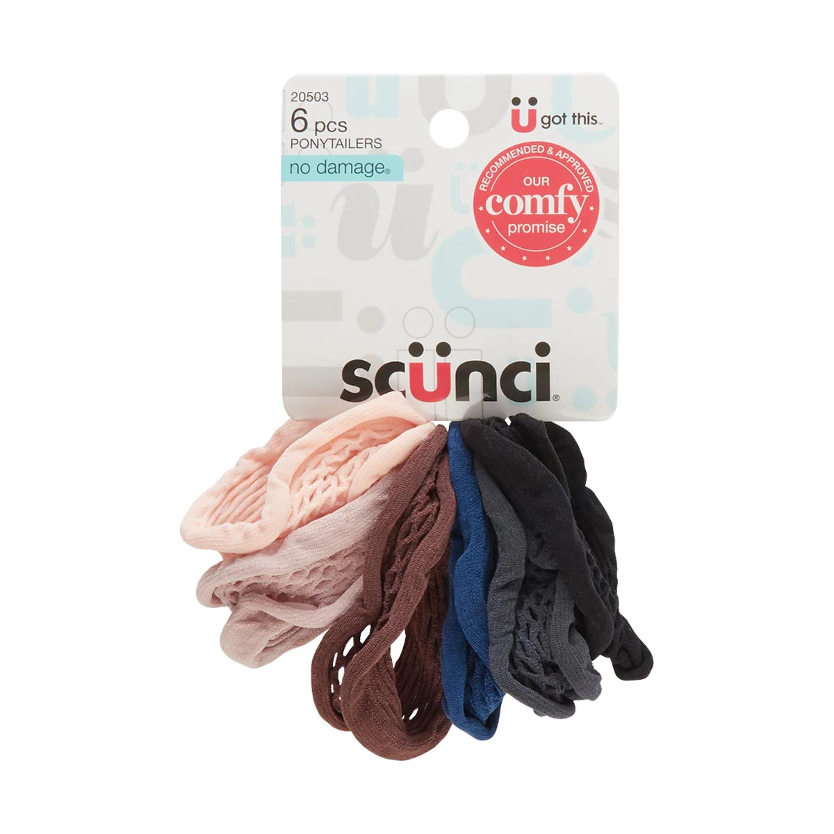 Scunci No Damage Ponytailers, 6 Count — pOpshelf penny item