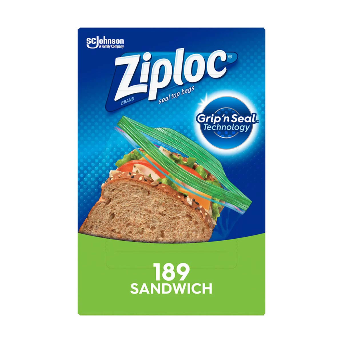 Ziploc Brand Sandwich Bags, with Grip 'n Seal Technology, 189 Count — pOpshelf penny item