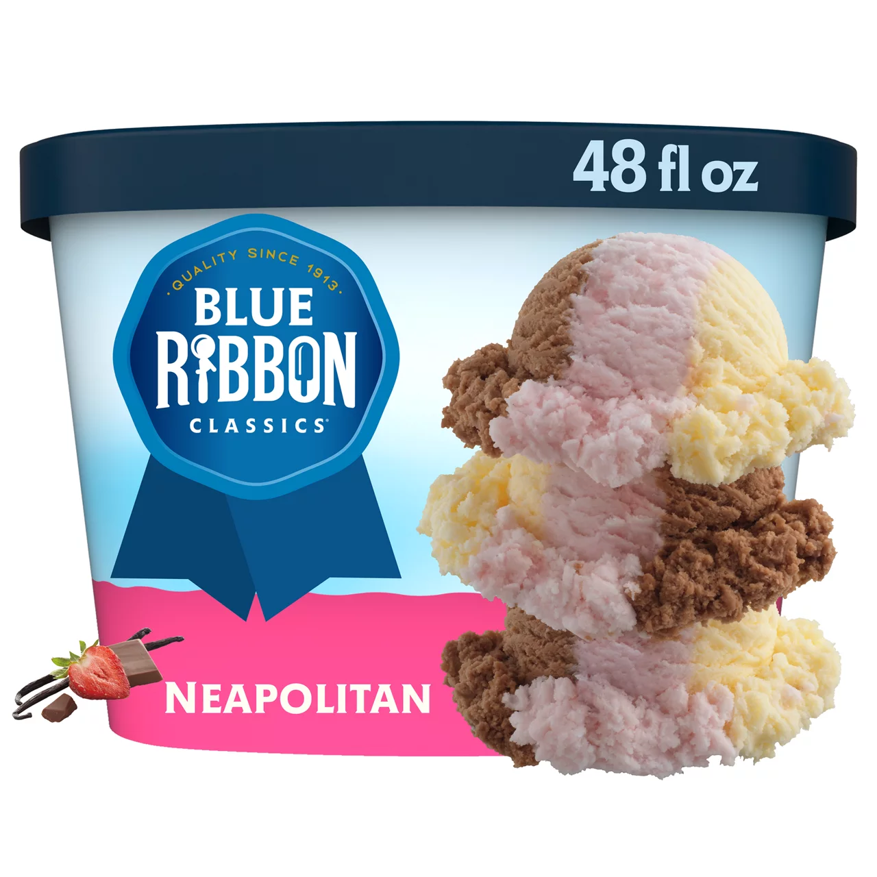 Blue Ribbon Classics Neapolitan Frozen Dessert, 48 fl oz — pOpshelf penny item