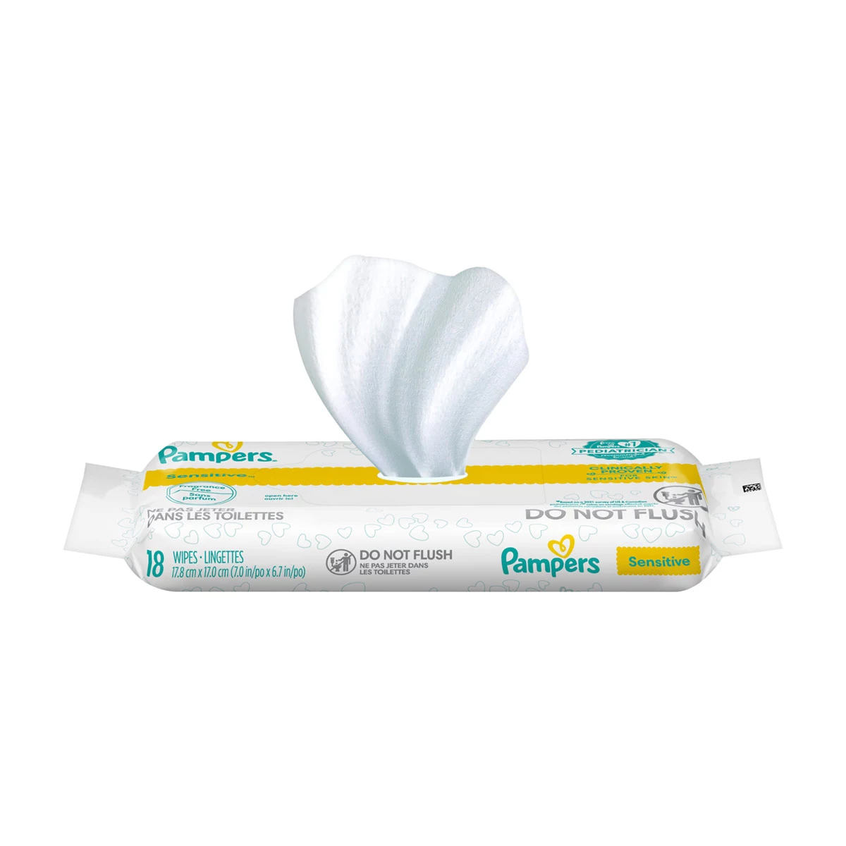 Pampers Baby Wipes Sensitive Perfume Free 18 Count — pOpshelf penny item