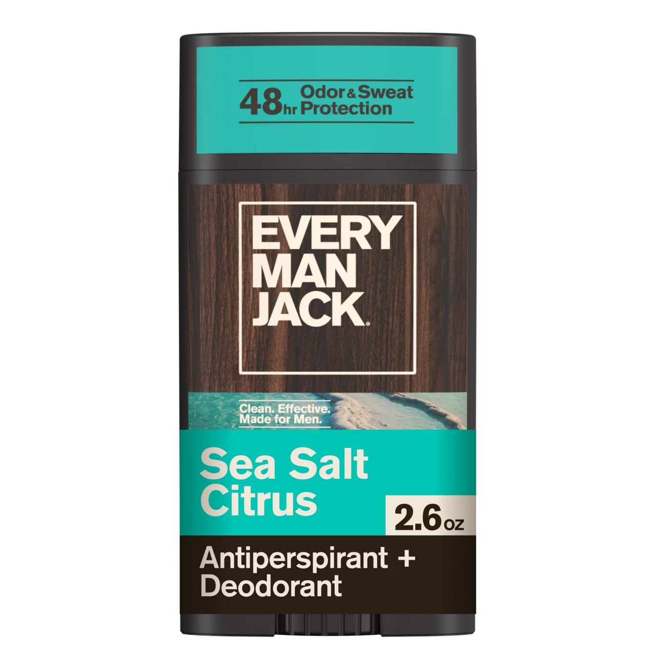 Every Man Jack Men’s Sea Salt + Citrus Antiperspirant Deodorant - Stay Fresh with Antiperspirant Men’s Deodorant - Odor Crushing, Long Lasting, Plant-Based, and No Harsh Chemicals - 2.6 oz — pOpshelf penny item