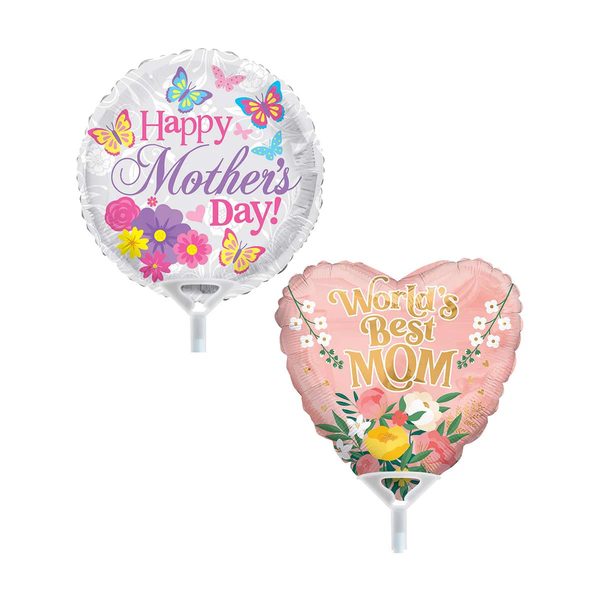 Mother's Day Round/Heart Airfilled Balloon Assortment — pOpshelf (SKU 40290801)