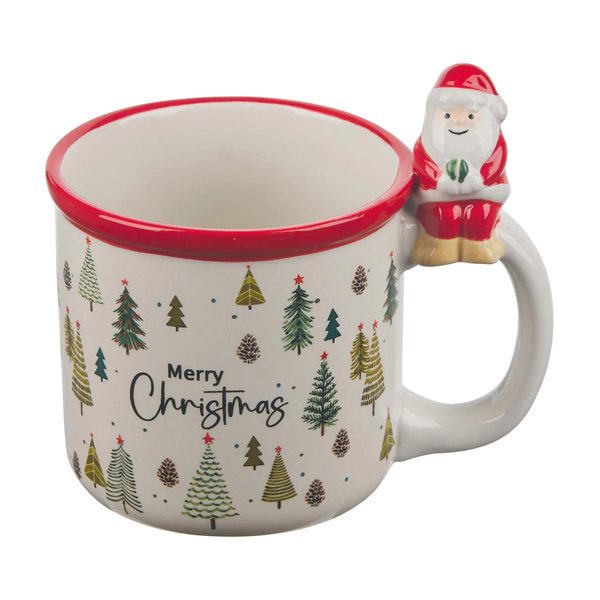 Christmas Themed Santa Handle Mug, Assorted — pOpshelf penny item