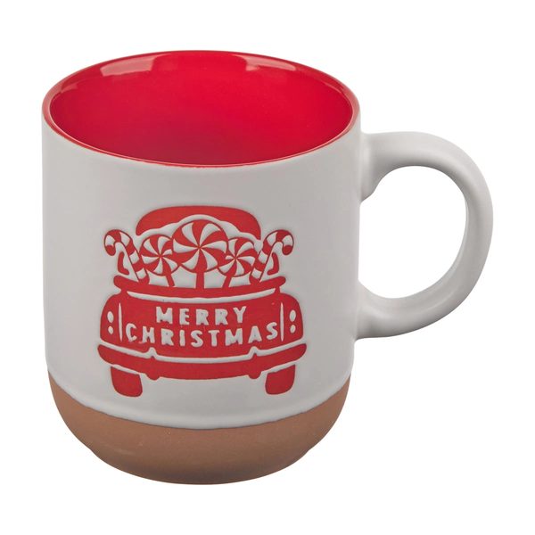 Christmas Terracotta Mug with Handle, Assorted — pOpshelf penny item