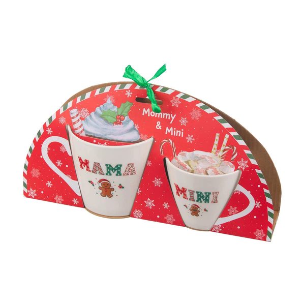 Christmas Mama and Mini Printed Mugs, 2 Count — pOpshelf penny item