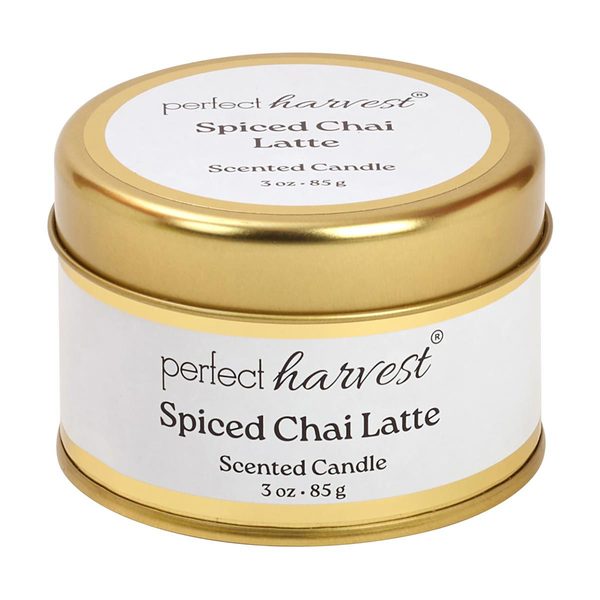 Perfect Harvest Tin Container Scented Candle, Spiced Chai Latte, 3 oz — pOpshelf penny item
