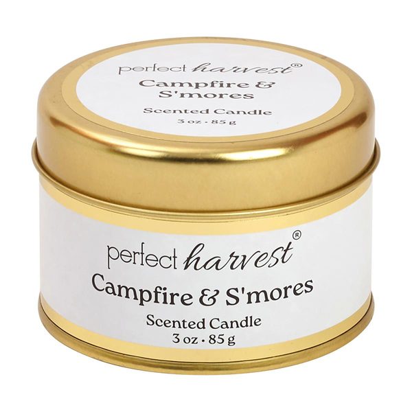 Perfect Harvest Tin Container Scented Candle, Campfire & S'mores, 3 oz — pOpshelf penny item