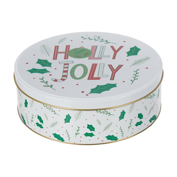 Christmas Round Tin Box, Extra Large, Assorted — pOpshelf (SKU 41236501)