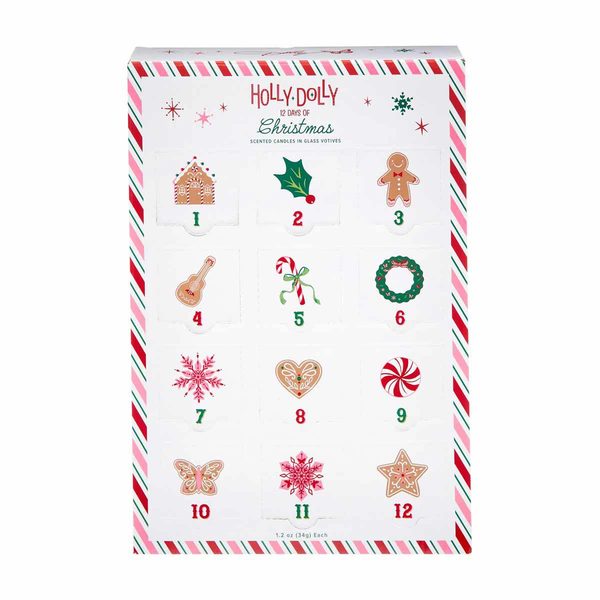 Dolly Parton Holly Dolly 12 Days of Christmas Scented Candle Advent Calendar, 1.2 oz Glass Votives, 12 Count — pOpshelf penny item