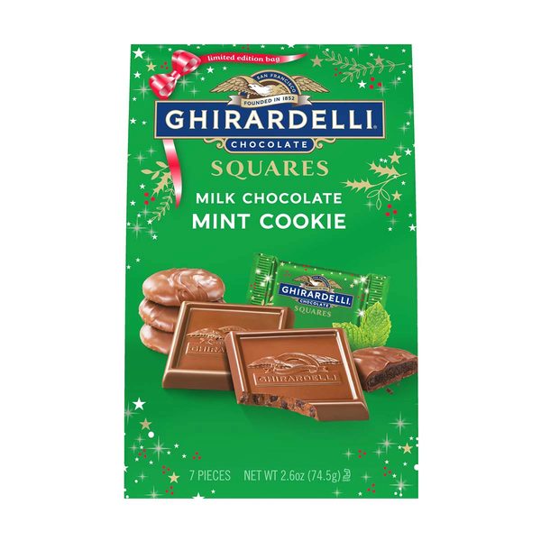 Ghirardelli Milk Chocolate Mint Cookie Squares, Limited Edition Holiday Bag, 2.6 oz — pOpshelf penny item