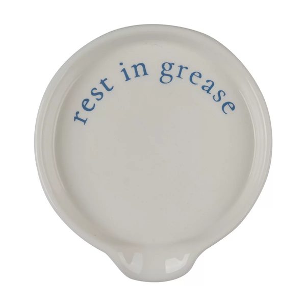 Holly Williams Printed White Ceramic Spoon Rest — pOpshelf
