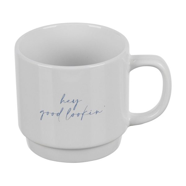 Holly Williams Ceramic White Coffee Mug with Printed Phrase, 14 oz, 3 Assorted Styles — pOpshelf